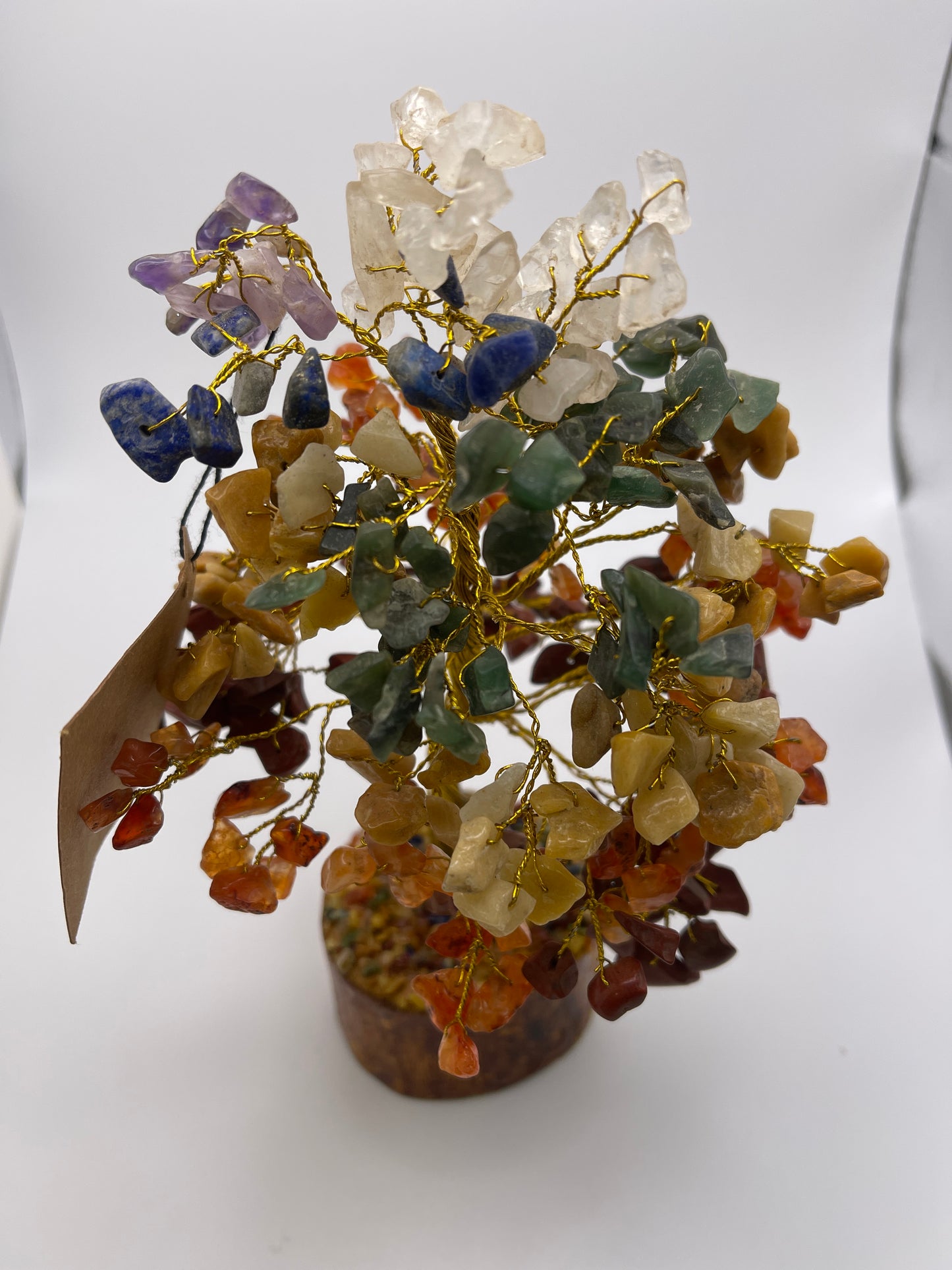 Chakra Bonsai Tree 8” on Wood