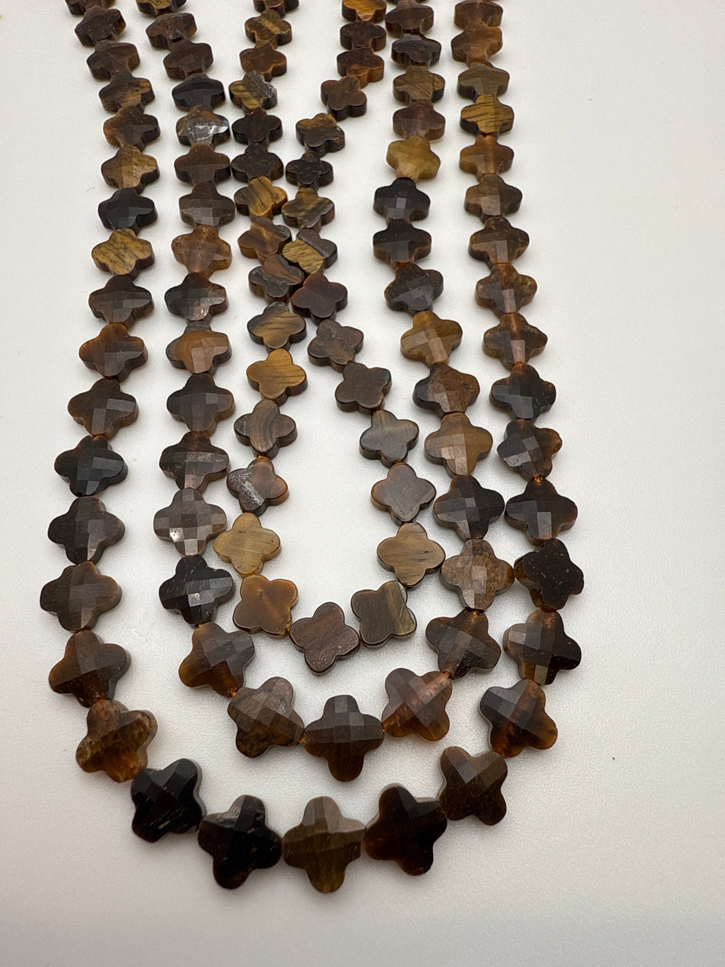 8mm Tiger’s Eye Moroccan Tile Faceted