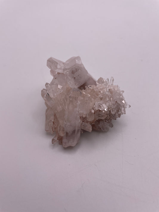 Pink Lemurian Quartz Cluster 2” Near Druzy
