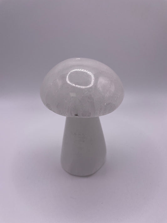 Selenite Mushroom Carving 4