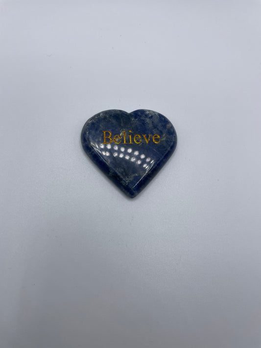 Encouraging Heart Palm Stone Assorted