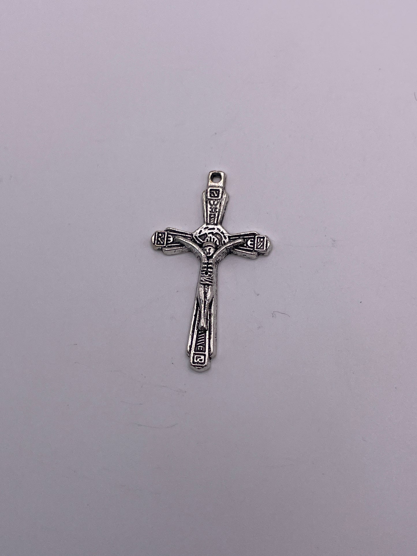 Pewter Cross Charm 1.2