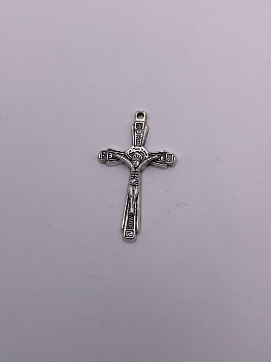 Pewter Cross Charm 1.2