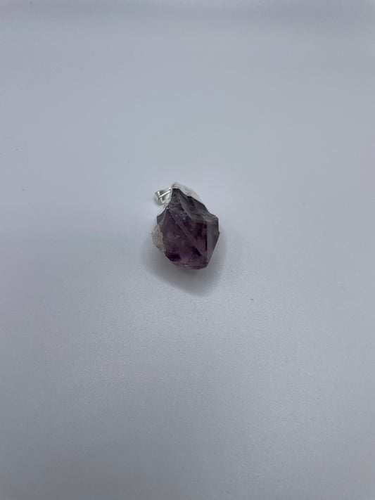 Amethyst And Silver Plated Pendant