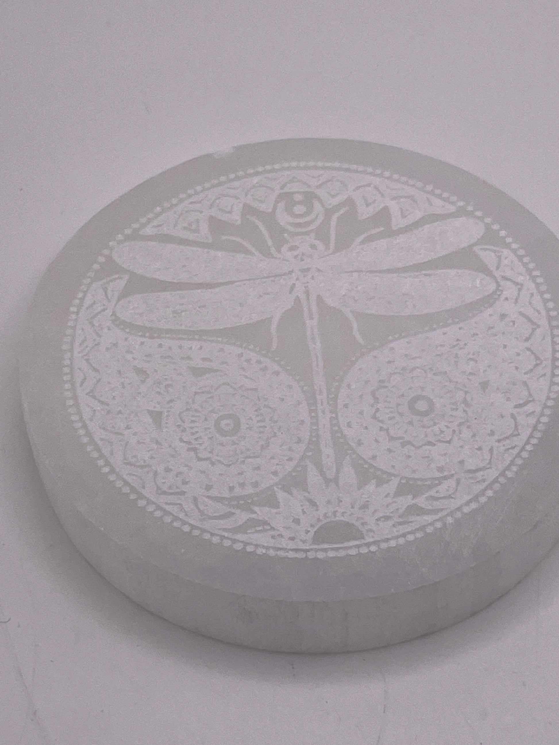 Selenite Dragonfly Charging Plate