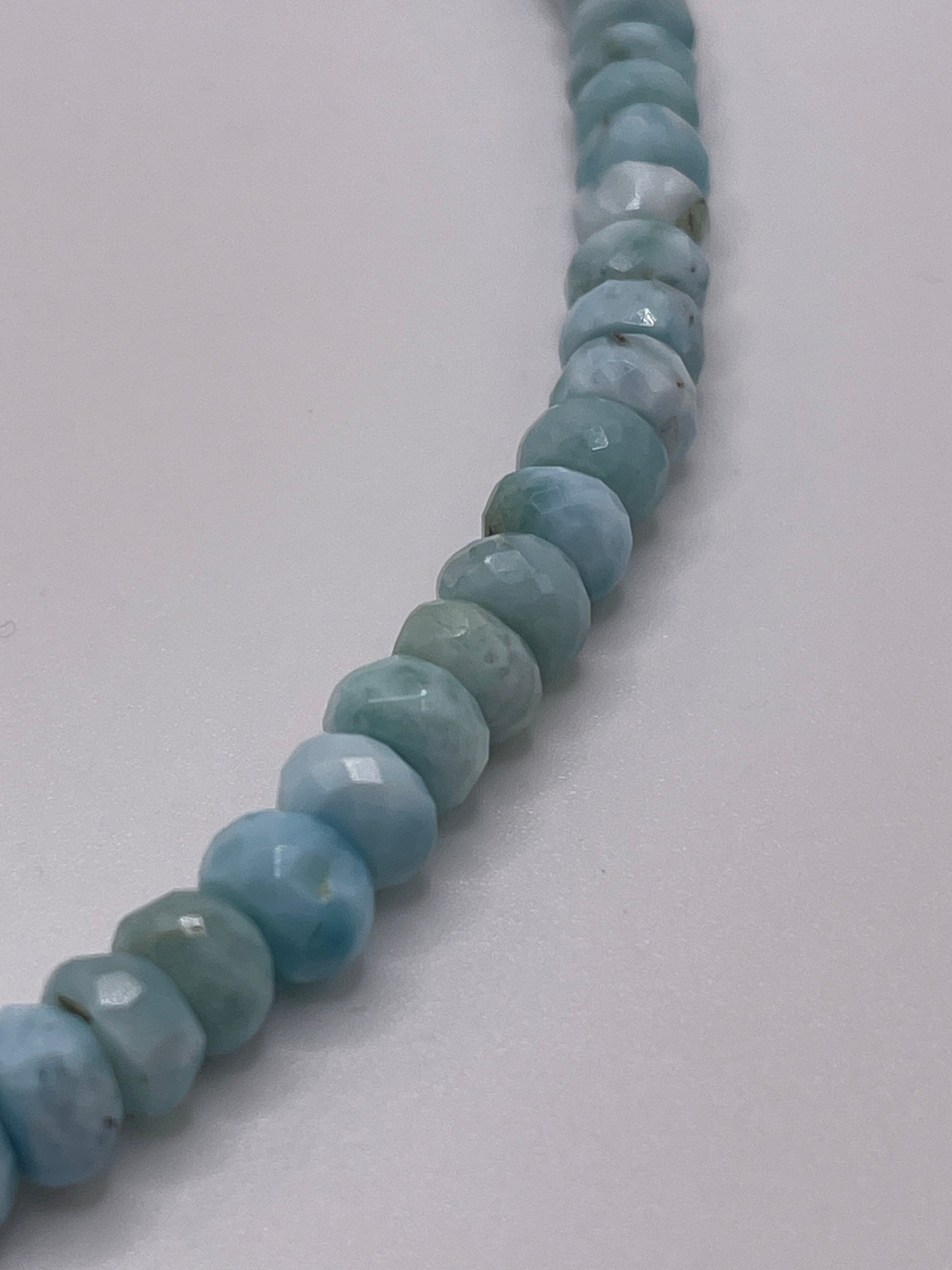 Larimar Faceted Graduated Rondell
