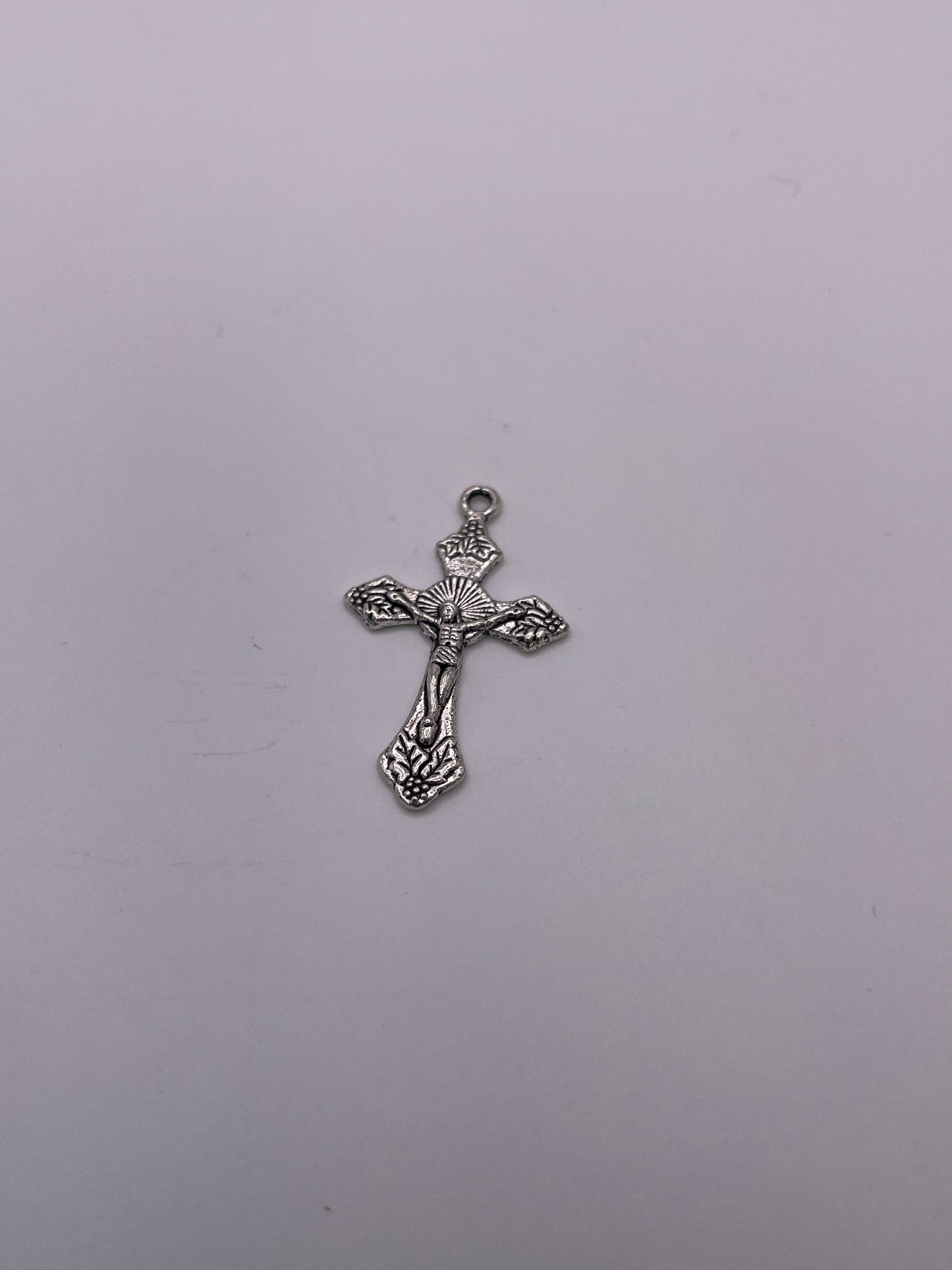 Pewter Jesus Cross Charm .95