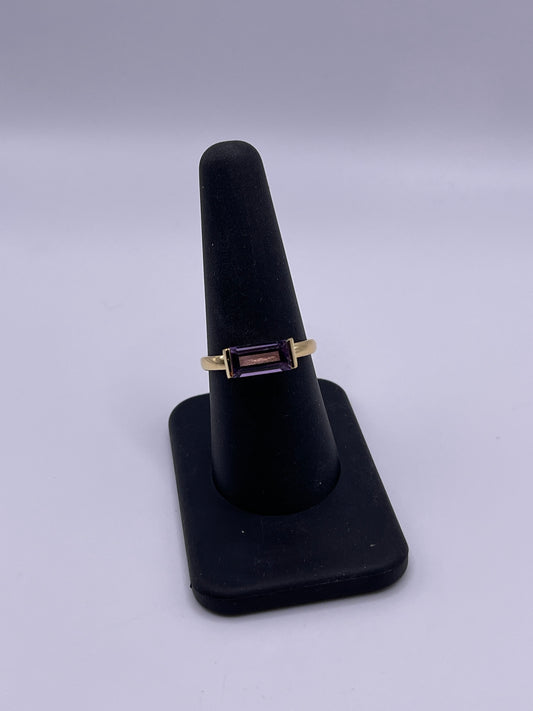 Ametrine Rectangle Vermeil Ring Size 8