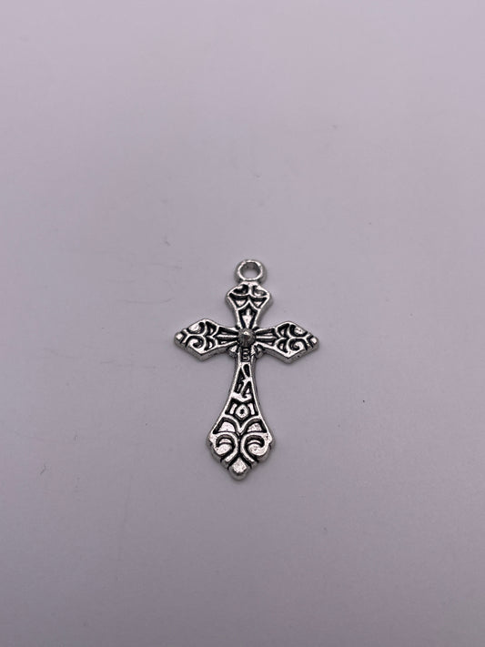 Pewter Cross Charm .95