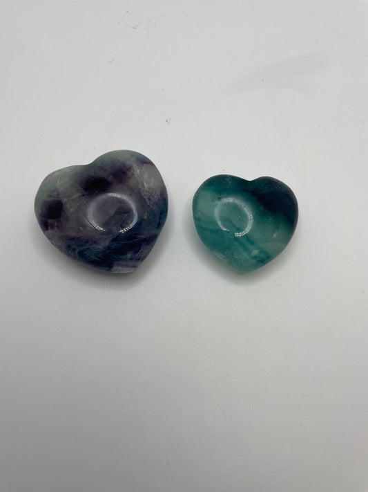 Fluorite Heart 40-50mm