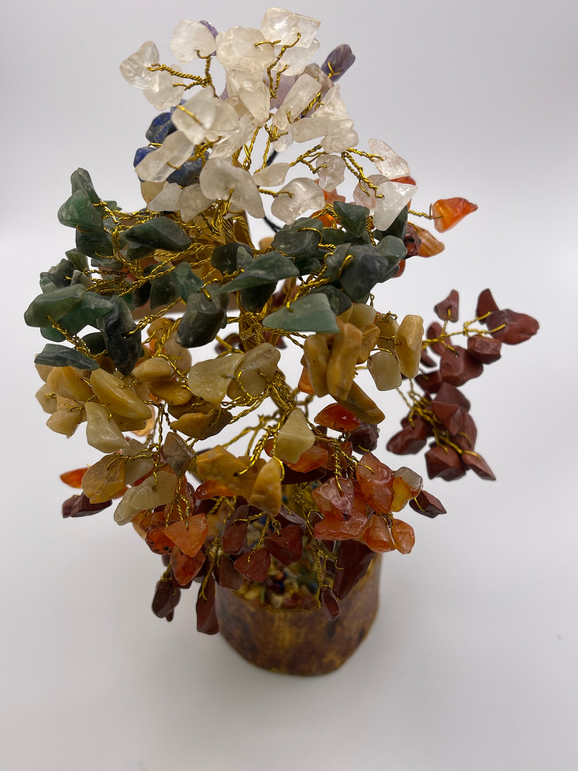 Chakra Bonsai Tree 8” on Wood