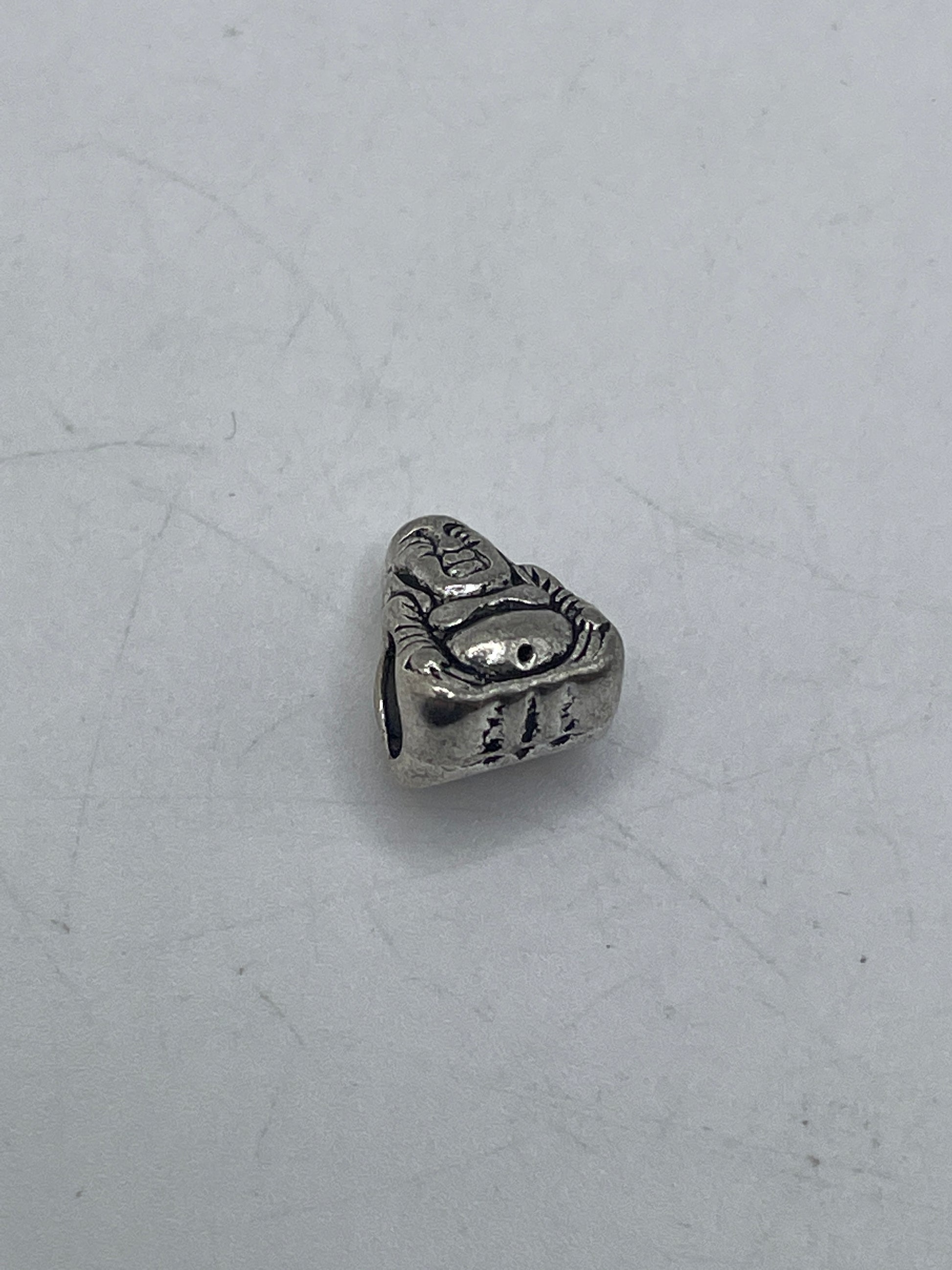 Pewter Happy Buddha Bead