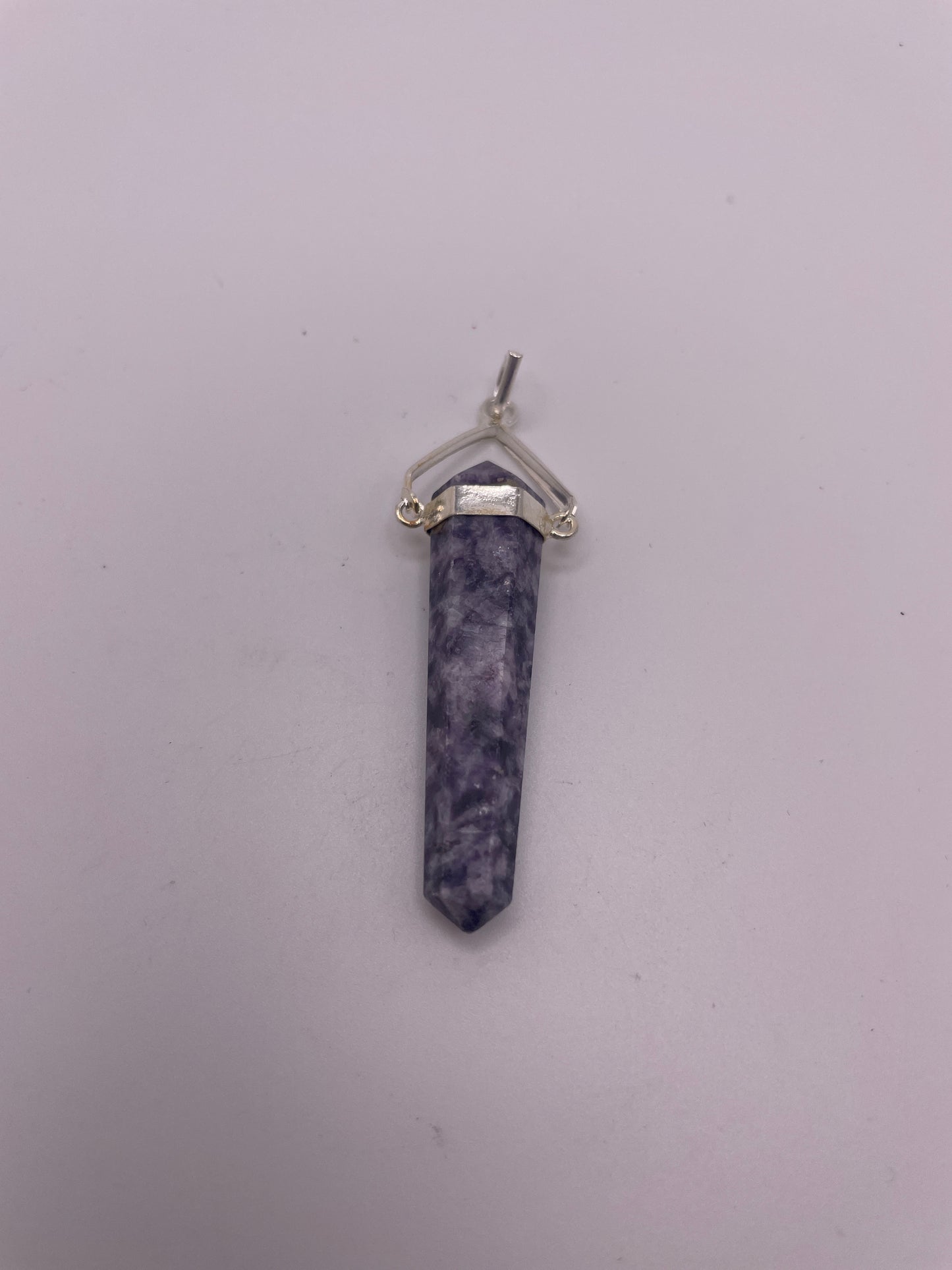 Lepidolite Point Pendant