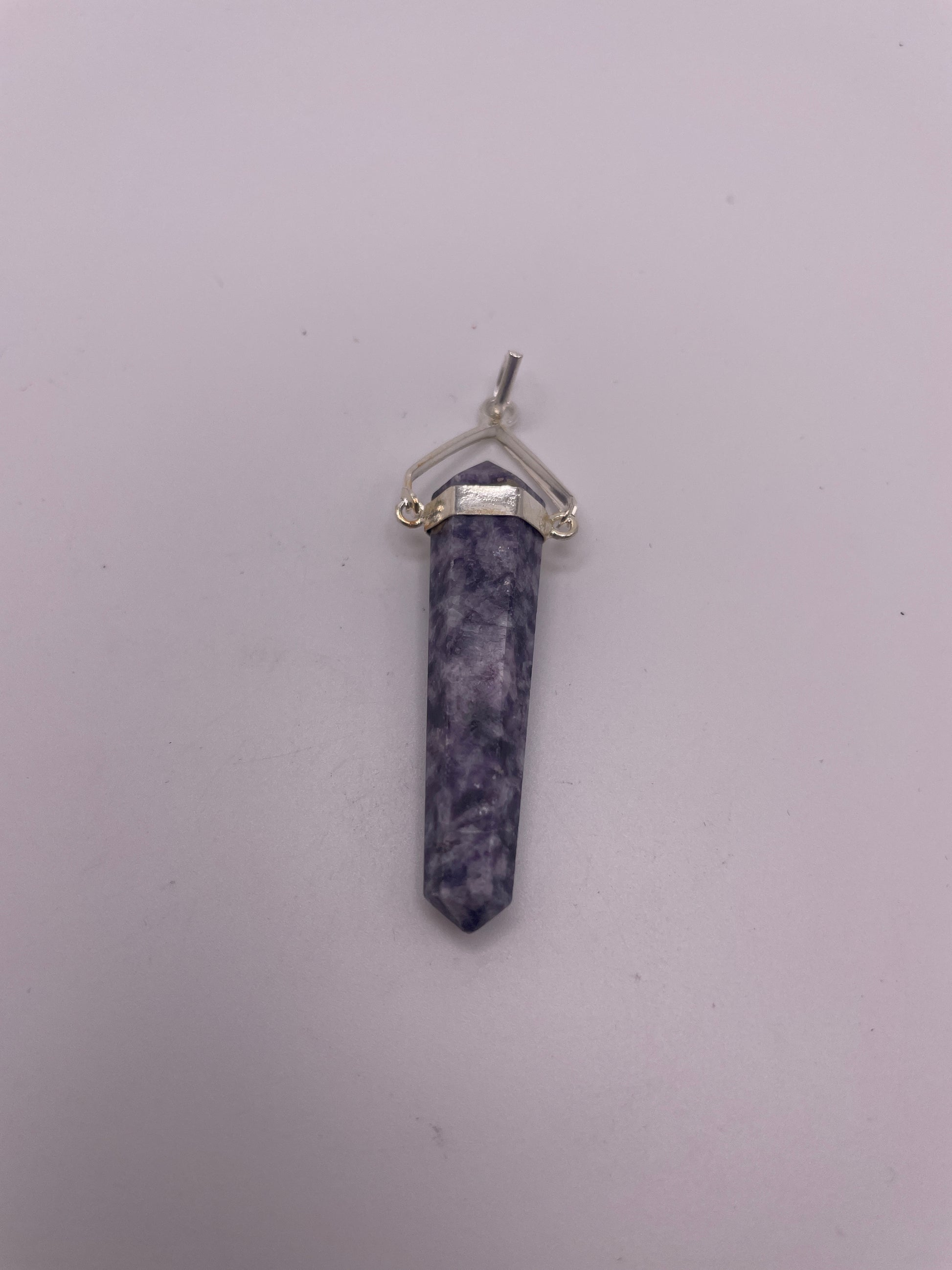 Lepidolite Point Pendant