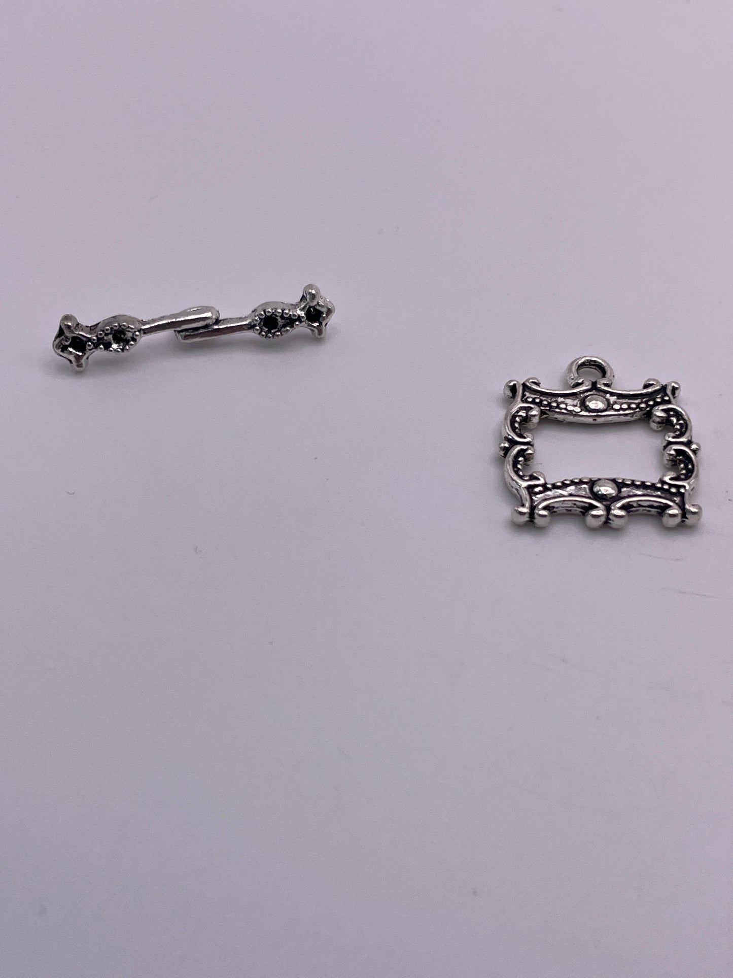 Pewter Frame Toggle Clasp 1.3