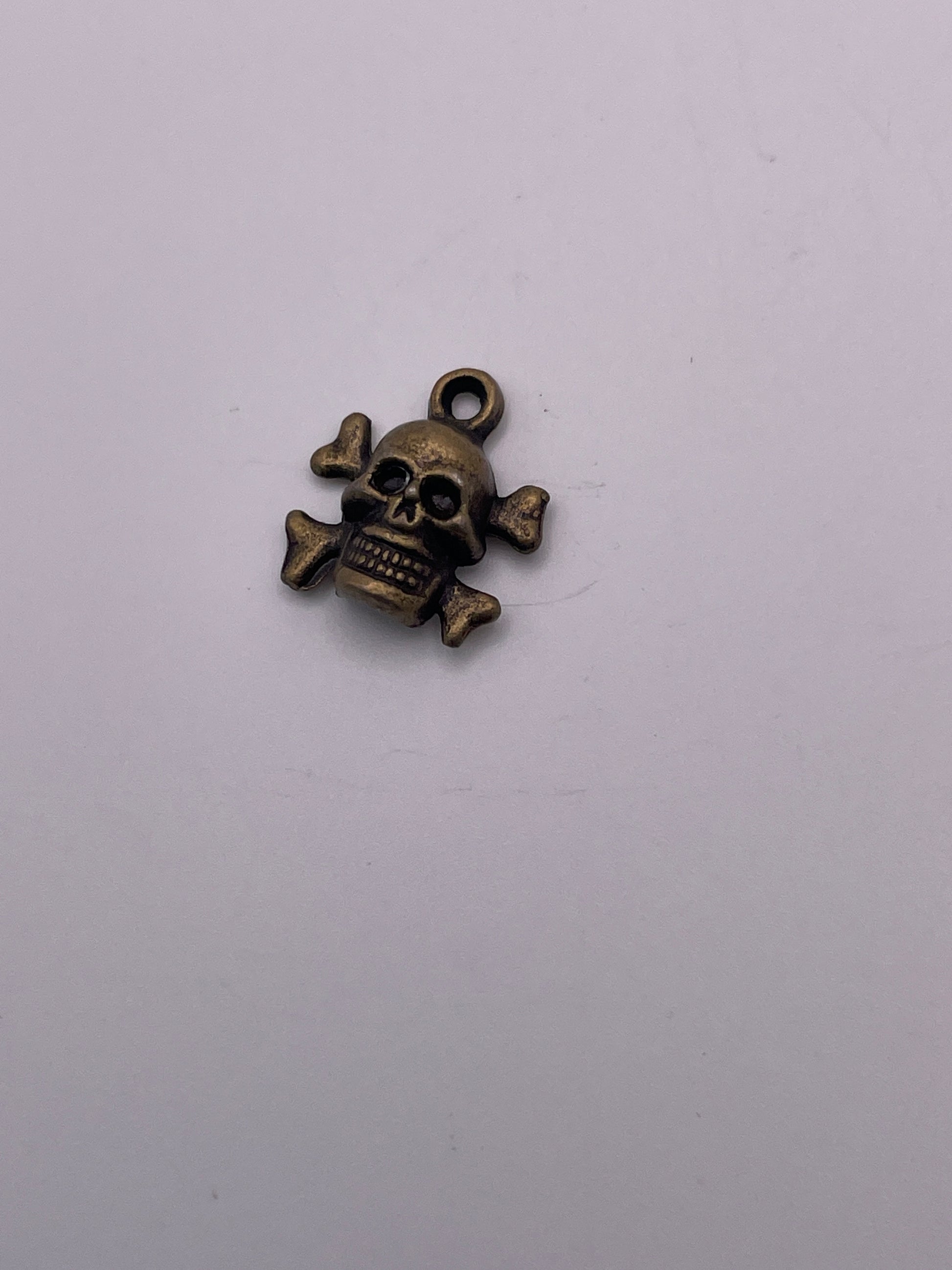 Pewter Skull & Crossbones Charm .95