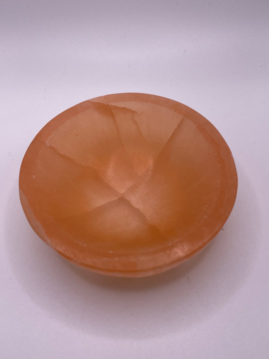Orange Selenite Bowl 4