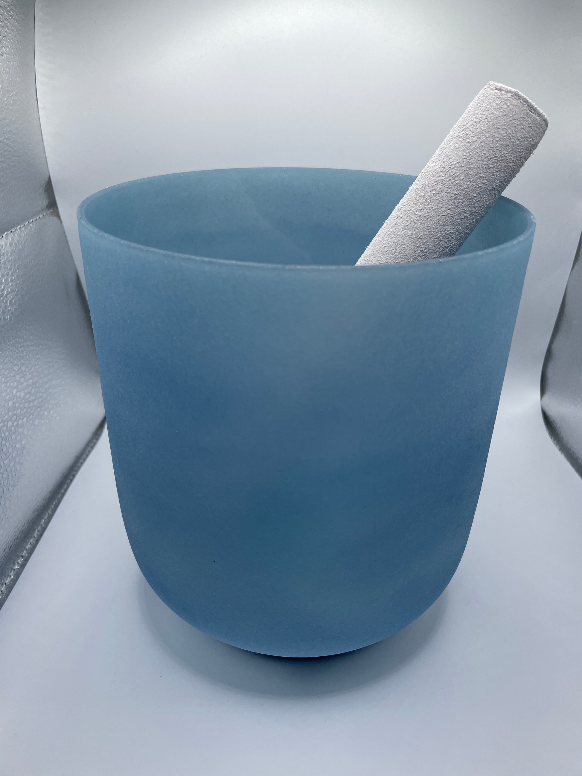 Sapphire & Quartz Alchemical Infusion Crystal Singing Bowl 6” G