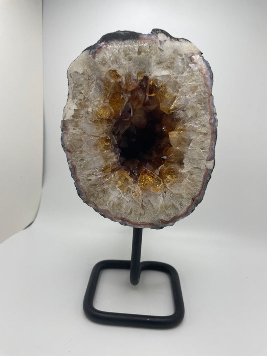 Citrine Geode Stand
