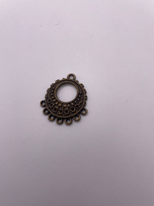 Pewter Multi Strand Connector .35