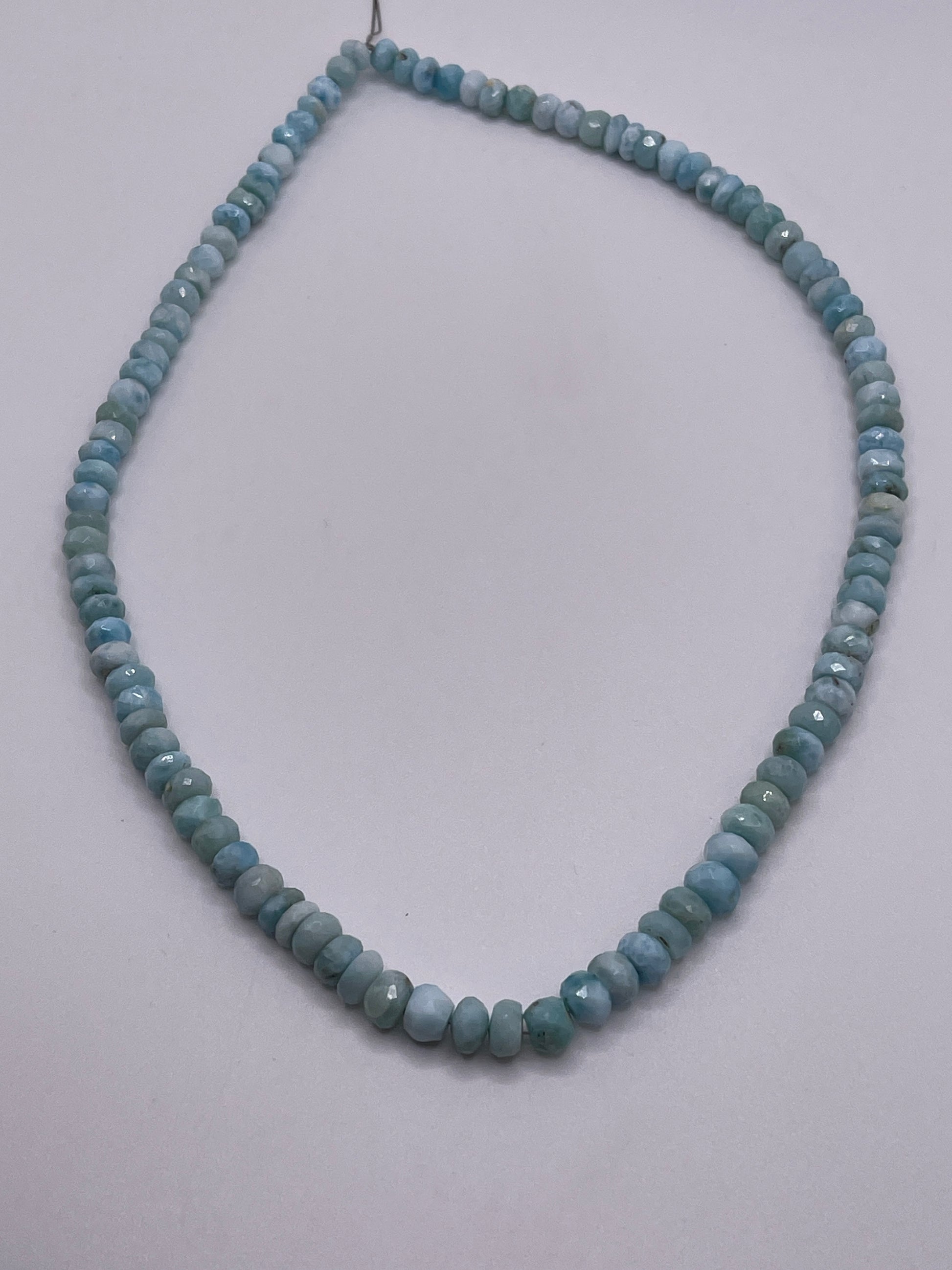 Larimar Faceted Graduated Rondell