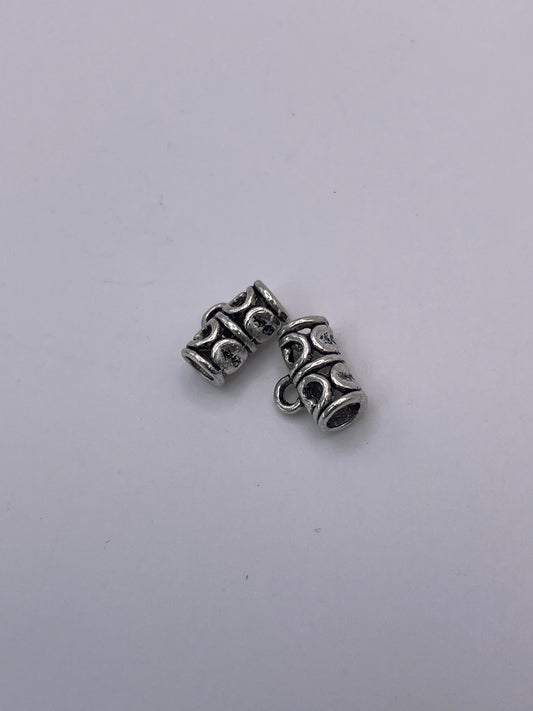 Pewter loop Bail Bead .95