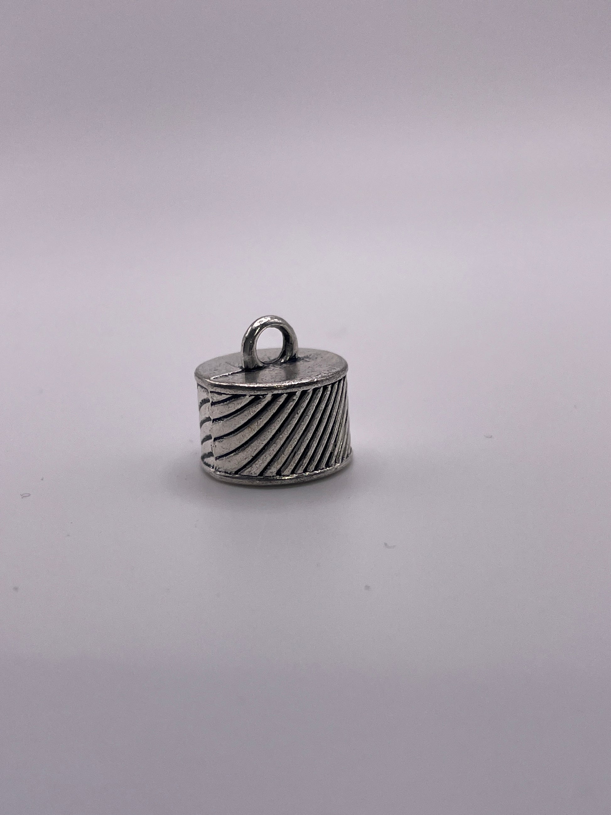 Pewter Swish End Cap 1.30