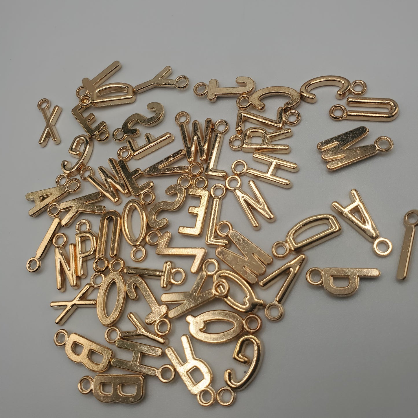 16mm Gold Color Letter Charm