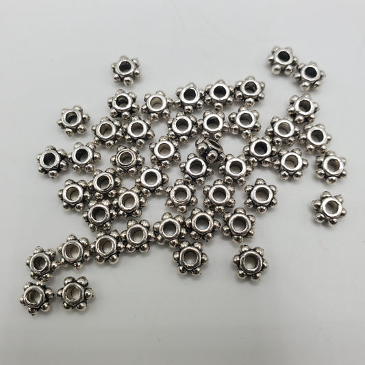 3mm Pewter Daisy Spacer
