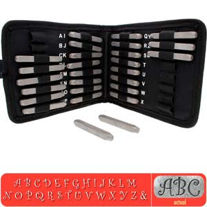 CURLZ LETTER SET UPPERCASE PUNCH 27 PC (6MM)