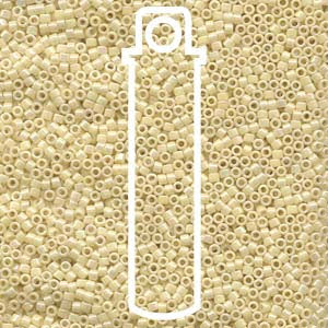 DELICA BEAD OPAQUE CREAM AB APRX 6.8 GM DB157-TB
