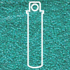 DELICA BEAD OPAQUE TURQUOIS AB APRX 7.2 GM DB166-TB