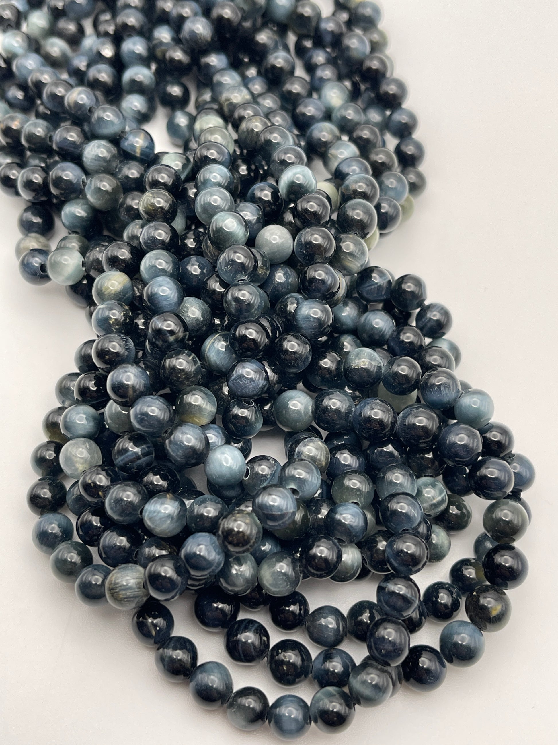 6mm Blue Tigers Eye Round.