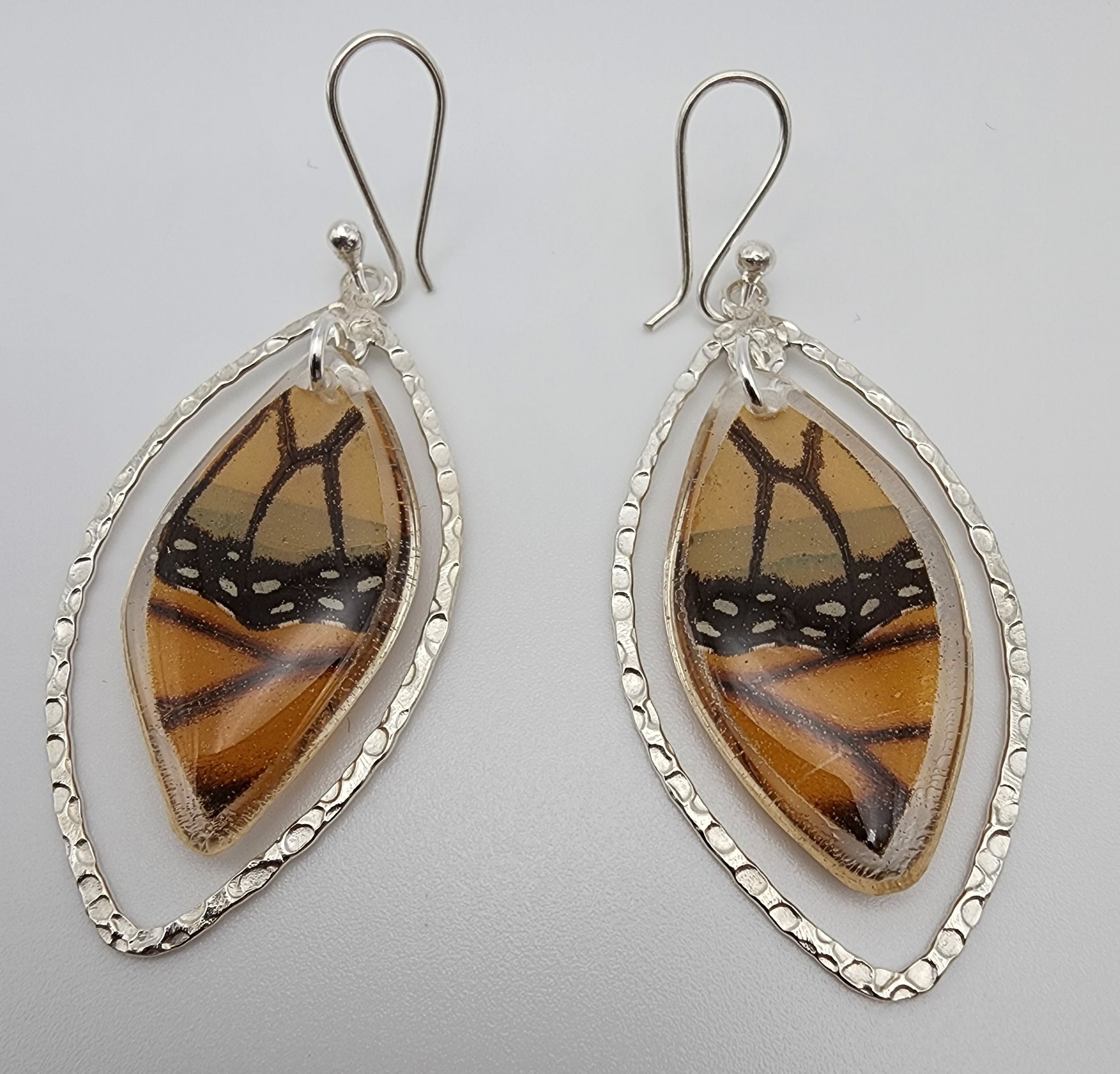 Sterling Silver Butterfly Ulises Earrings.