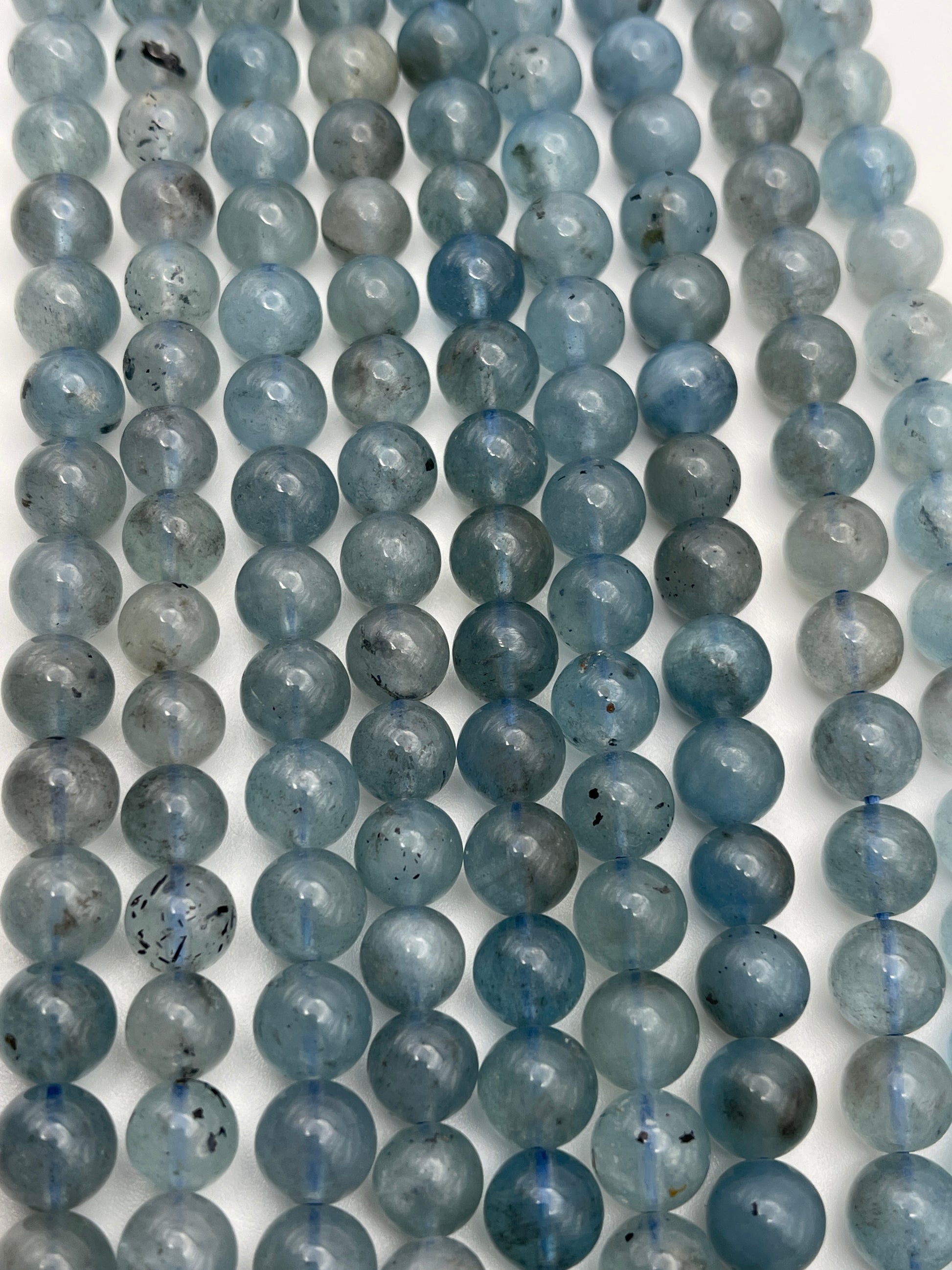 8mm Round Aquamarine