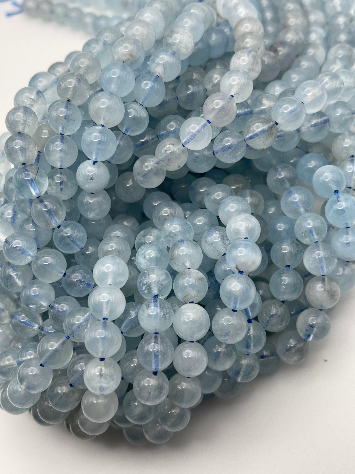 8mm Round Aquamarine