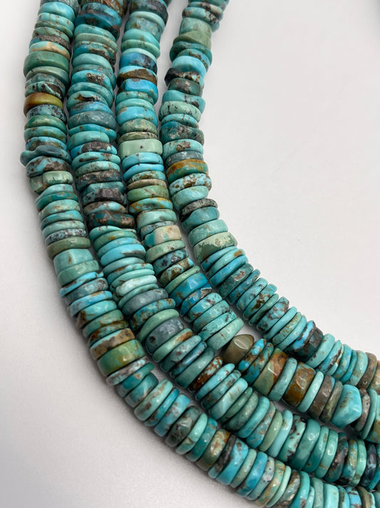 8x2mm Turquoise Rondell